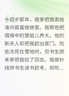小说我爹把我卖给淮州首富做继室主角为慧姐儿江宵顾未亭免费阅读-随缘阅读网