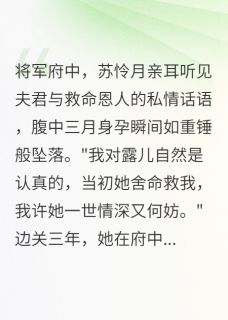 抖音小说休书血印，将军悔断肠苏怜月顾景深白露儿全文txt