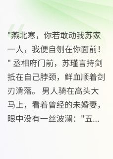 主角是苏瑾言燕北寒的小说叫什么太子归来，前妻跪求原谅免费全文阅读