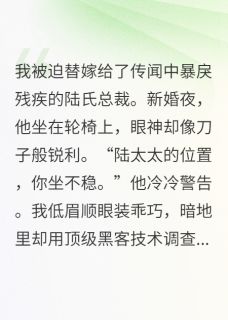 抖音爆款替嫁后我和装残大佬掉马了苏晚陆霆琛无广告阅读