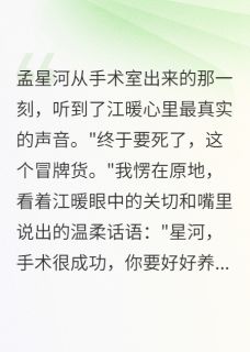 抖音小说【星河容景深江暖】全集免费版在线阅读