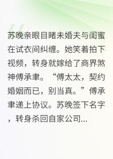苏晚傅承聿林浩轩完整未删减版在线阅读 苏晚傅承聿林浩轩结局