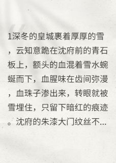 血债血偿：侯府嫡女杀回来了小说全集(云知意沈砚清萧景珩)无弹窗广告阅读
