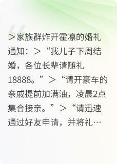 免费完结小说闪婚当天，我在豪门群发疯霍启明霍凛王美凤无弹窗免费阅读