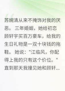 好书推荐火葬场，她后悔已经晚了苏婉清临风顾轩宇全文在线阅读
