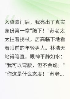 最新小说入赘三年被嫌弃，摊牌后震惊全城主角苏雨林浩天全文在线阅读