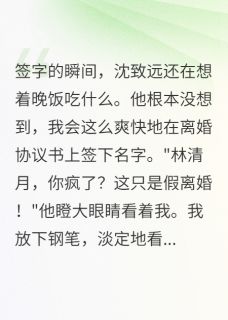 七零年代我和首长老公真离婚了（沈致远清月）精彩小说目录阅读