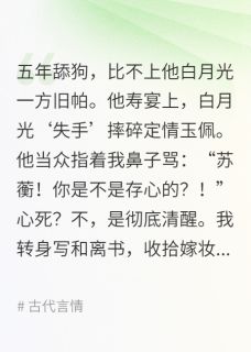 精彩小说和离后，他跪穿了我门前的青石板谢昭阿棠苏蘅全章节在线阅读