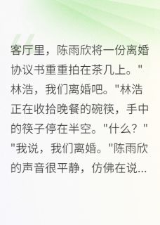 爱晒太阳的我的小说离婚当天，前妻初恋倾家荡产全文阅读