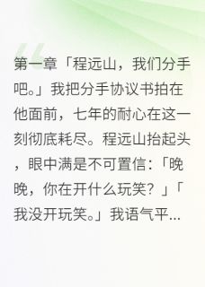 程远山晚晚江城七年不娶我分手，总裁男友疯了小说完整版