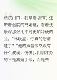 沈景深晚星小说全文免费阅读离婚后，冷面军官跪求复合全文免费阅读