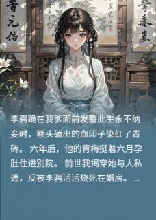 抖音小说重生后渣夫火葬场了，主角上官昭李骋最后结局小说全文免费