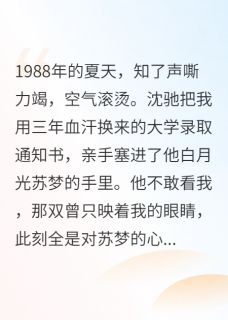 重生八零：夺我人生者，必诛！（全本）沈驰赵磊苏梦完整章节列表免费阅读
