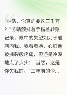 妻子转五千万分手费我转三千万小说百度云完整章节列表免费阅读