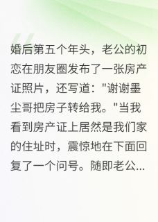（好书推荐）老公把千万豪宅过户给白月光小说最新章节小说全文阅读