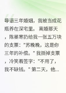 主人公陈墨寒苏晚晚陈天华小说装穷三年离婚后，前夫跪地求原谅在线全文阅读-随缘阅读网