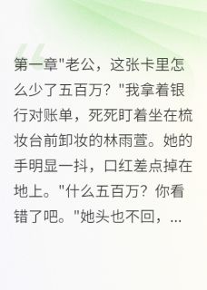 妻子转五百万给初恋我秒离婚小说在线阅读，主角林雨萱苏晨精彩段落最新篇