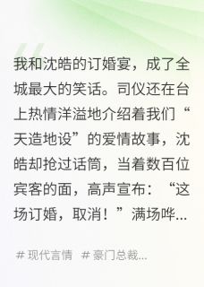 退婚后，我成了前任的嫂子【全章节】沈皓沈廷舟柳依依完结版免费阅读
