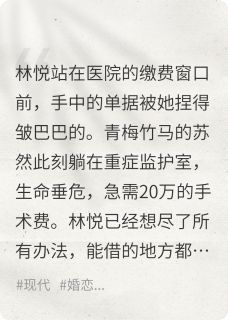 【抖音热推】林悦顾言陈宇全文在线阅读-偷拿前男友20万，给青梅竹马治病全章节目录