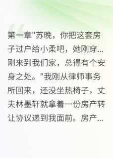 老公为穿越女要我三千万房产白雪柔林墨轩苏晚-小说未删减阅读
