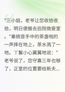 书荒推荐白月光守寡后，夫君要我做妾室(秦婉音沈慕言顾云深)在线试读