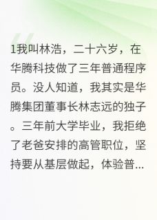 苏雅华腾林婉儿全本小说 我在公司装穷三年老板竟是我爸全文免费在线阅读-随缘阅读网